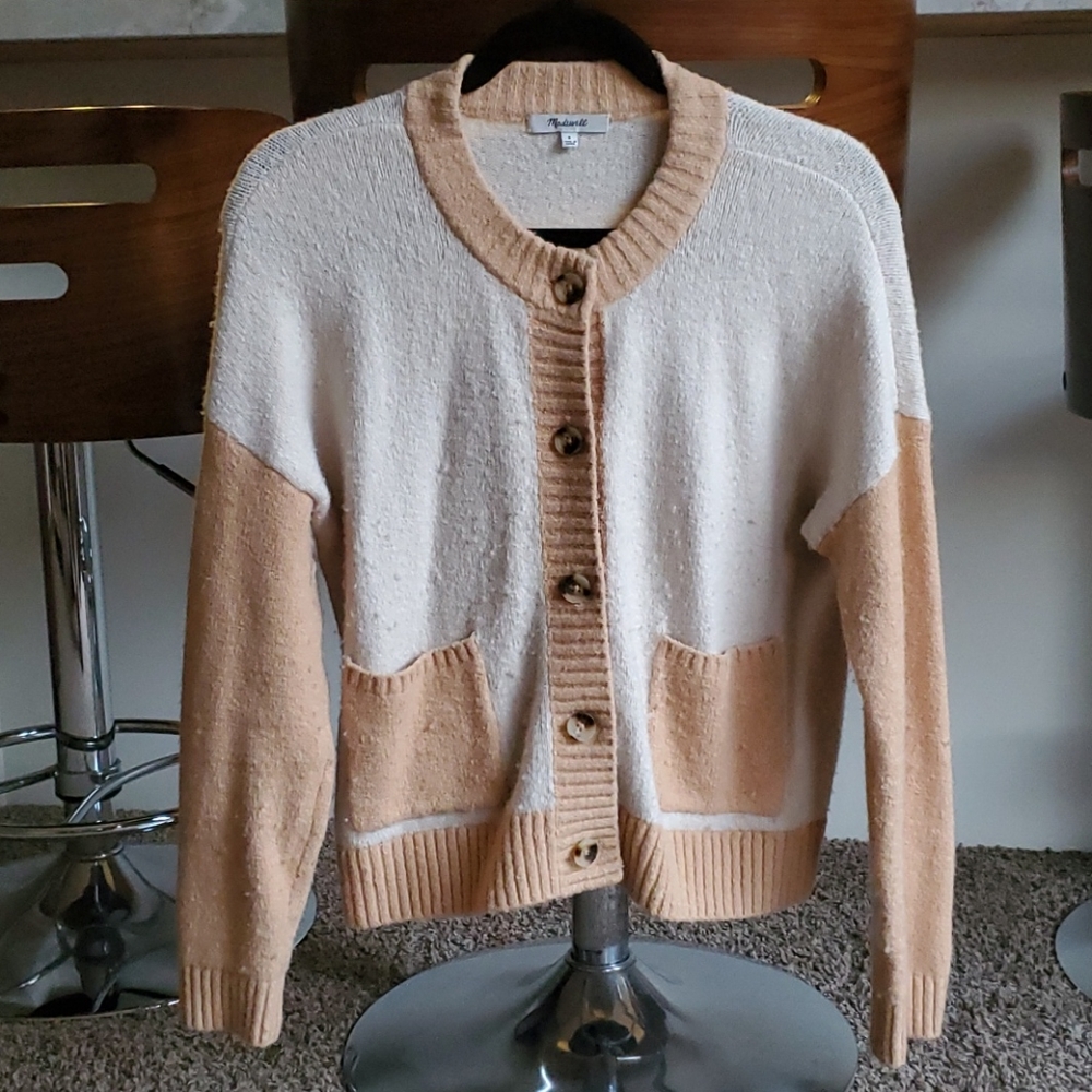 Madewell Colburne Colorblock Coziest Cardigan